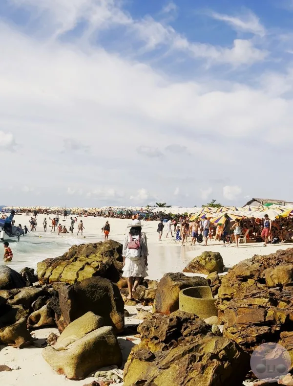 crowded beach