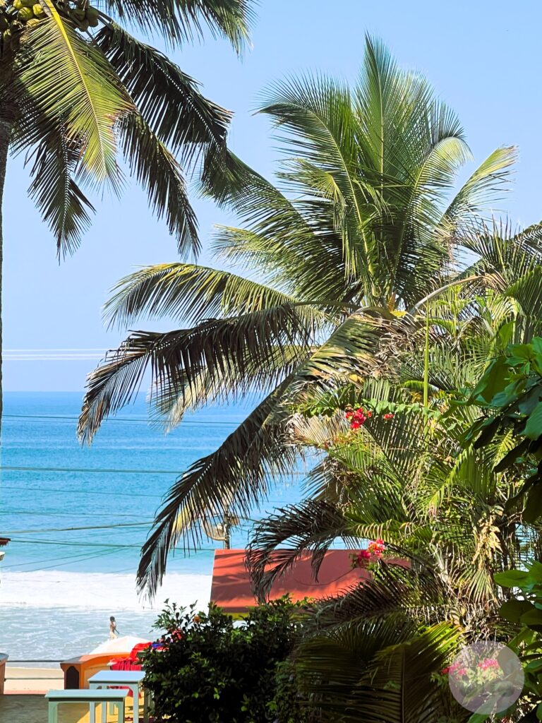 beach visible from balcony