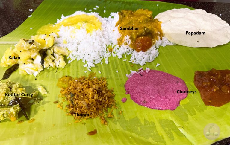 typical sadhya meal