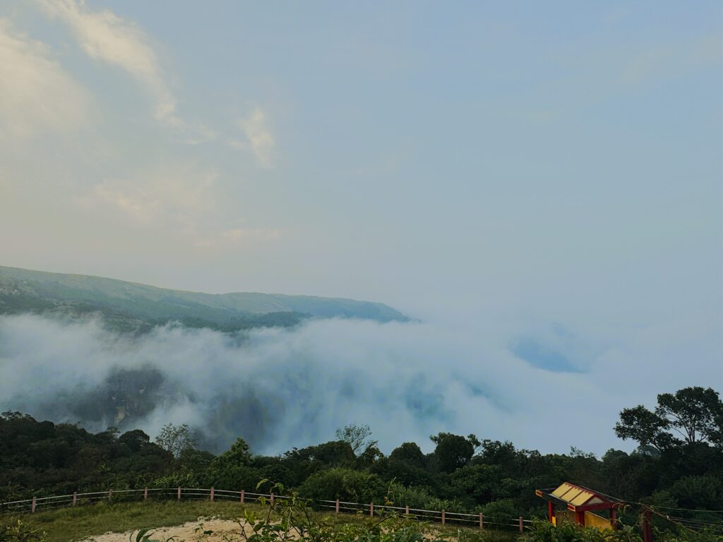 Cloudy valley in Meghalaya