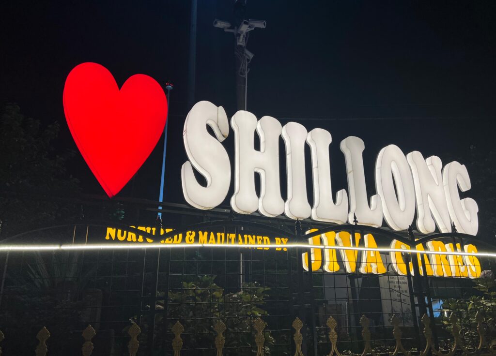 Decorative neon in police bazaar